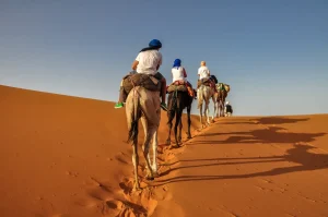 camel ride in Morocco